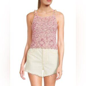 NWT SAM‎ EDELMAN PENNY TEXTURED KNIT Clover Tank Top 30198335-OYM Size S